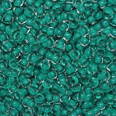 SB8-146L - Preciosa Czech seed beads - Terra Intensive Sea Green Lined